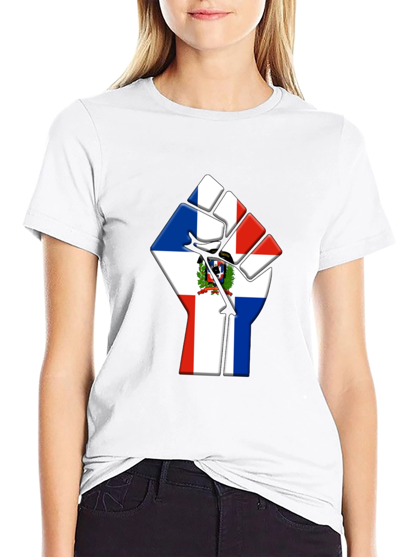 Dominican Republic Flag Fist T-Shirt