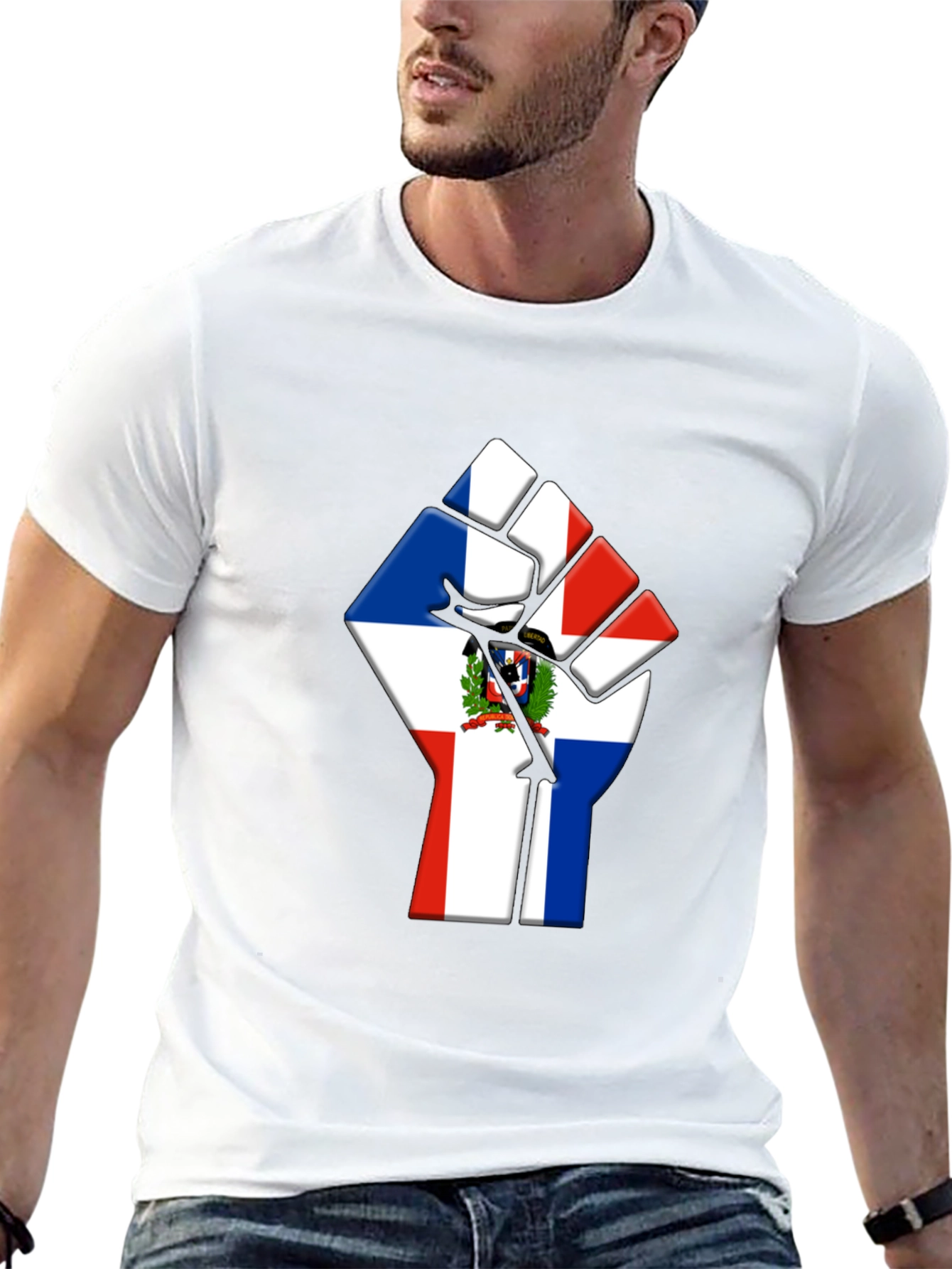 Dominican Republic Flag Fist T-Shirt