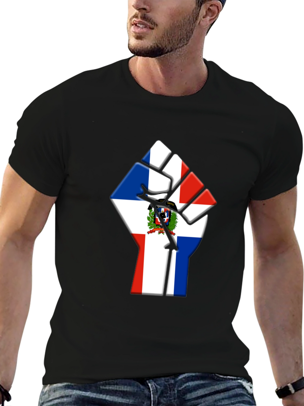 Dominican Republic Flag Fist T-Shirt