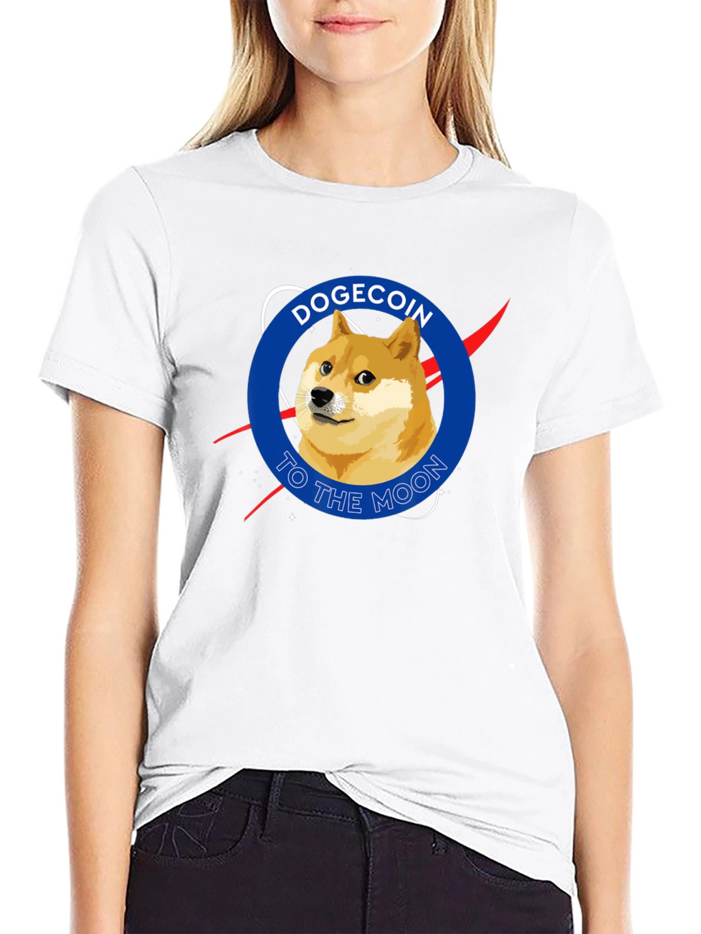 Dogecoin To The Moon Graphic T-Shirt