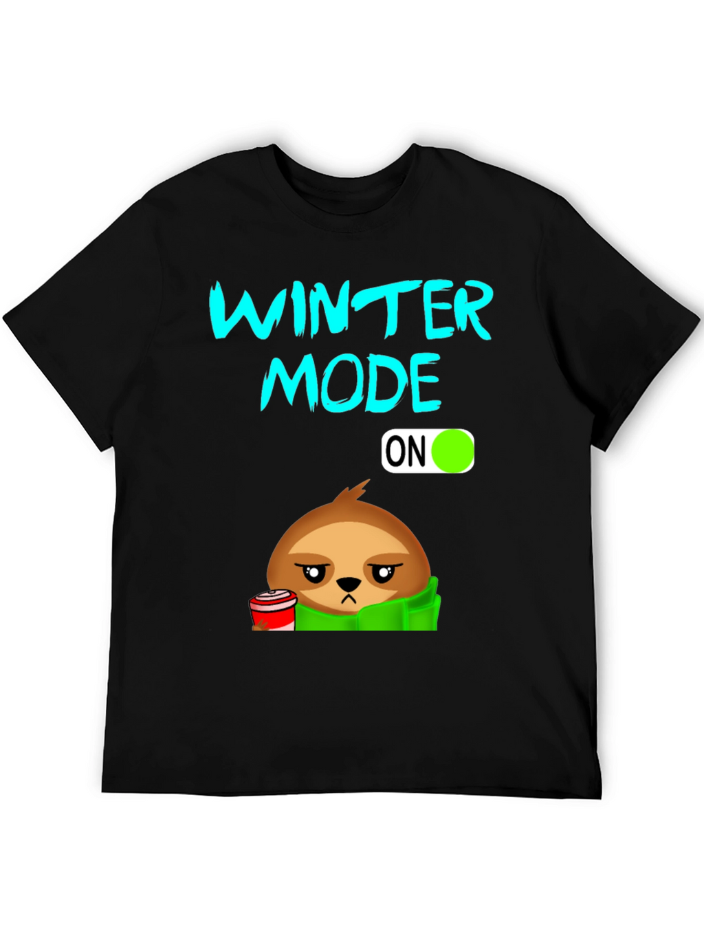 Winter Mode Sloth T-Shirt