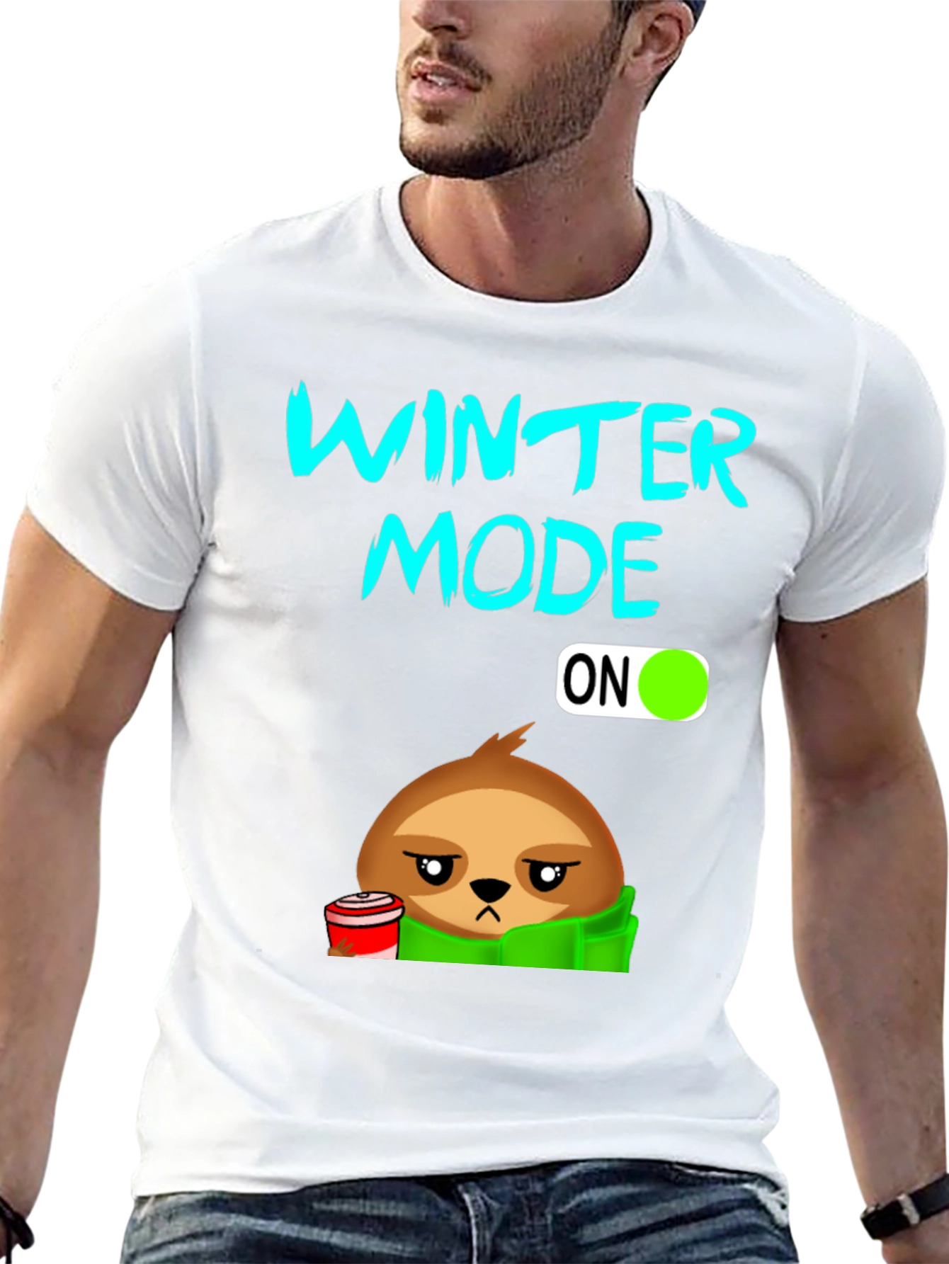 Winter Mode Sloth T-Shirt