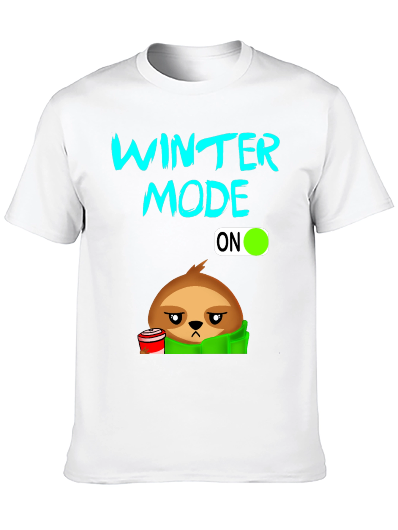 Winter Mode Sloth T-Shirt