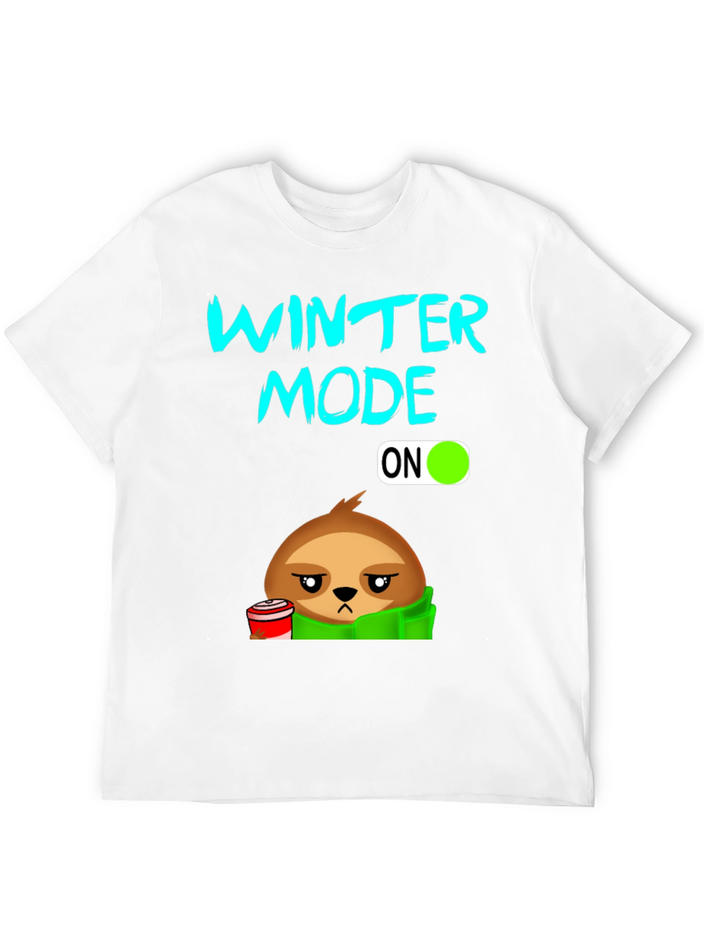 Winter Mode Sloth T-Shirt