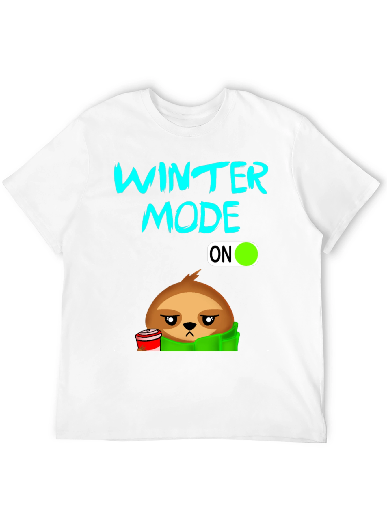 Winter Mode Sloth T-Shirt