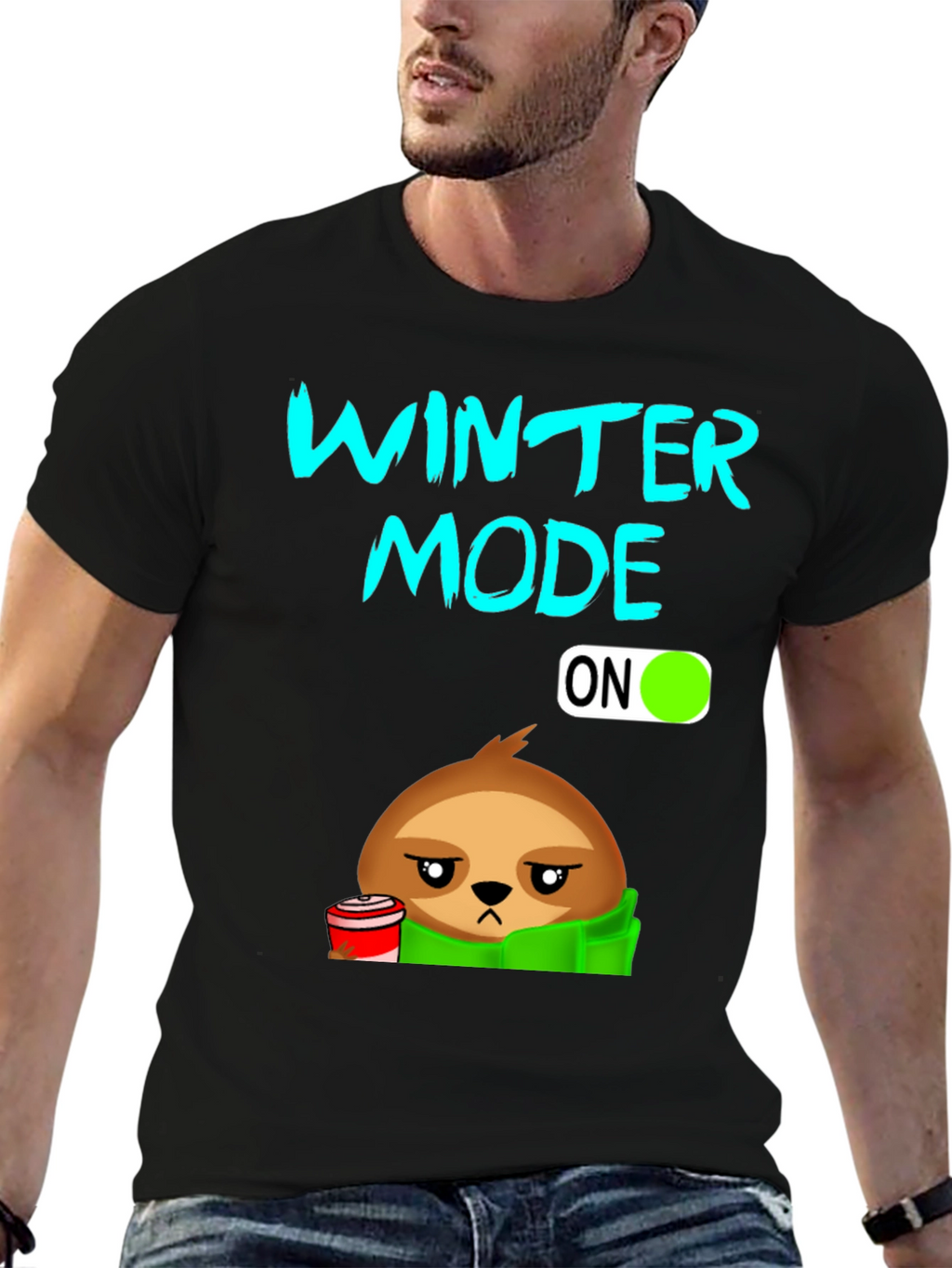 Winter Mode Sloth T-Shirt