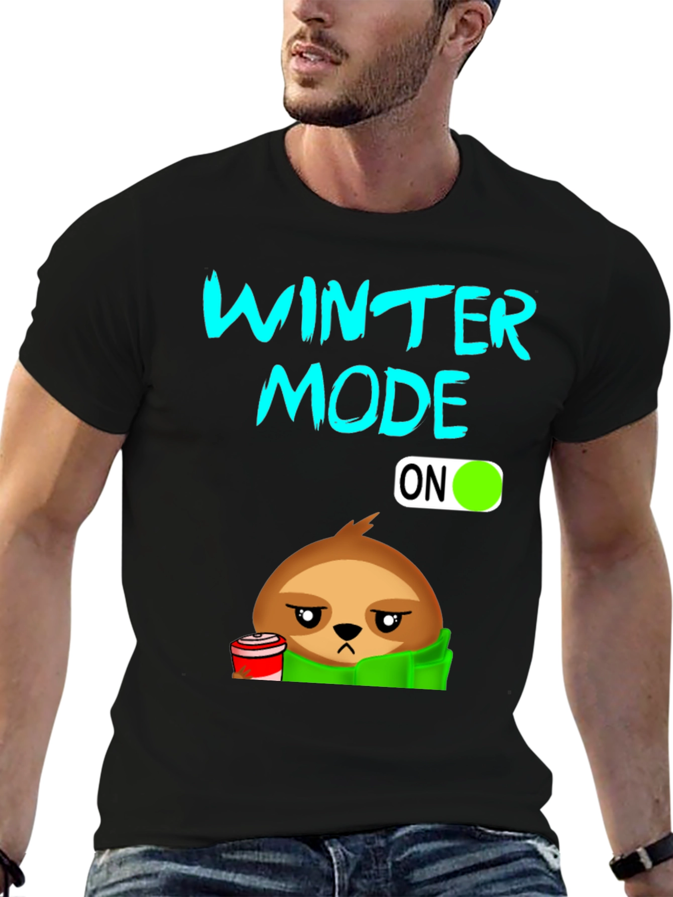 Winter Mode Sloth T-Shirt