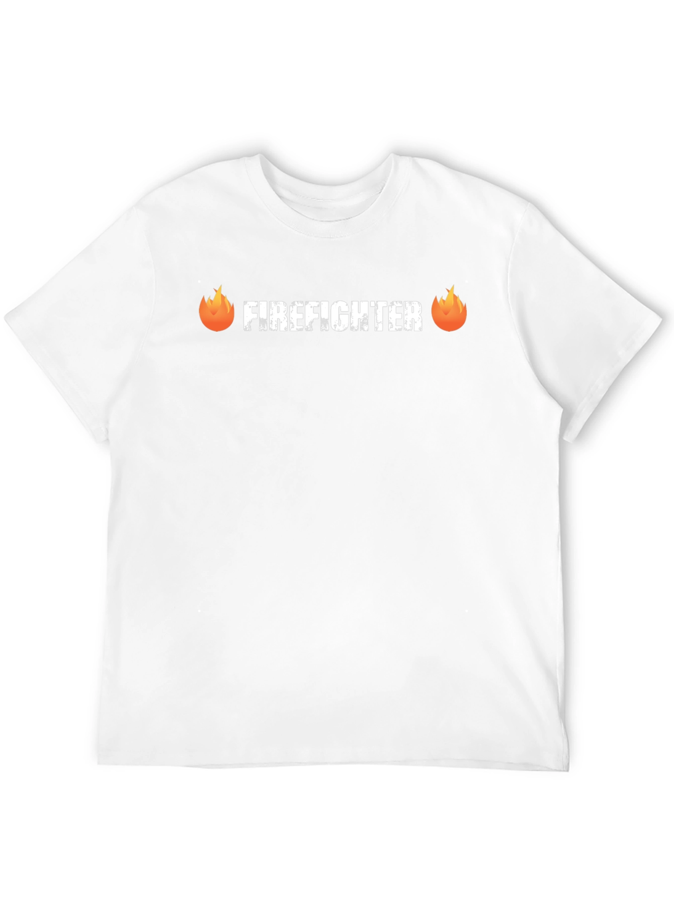 Firefighter Graphic Tee - Black Crew Neck Shirt