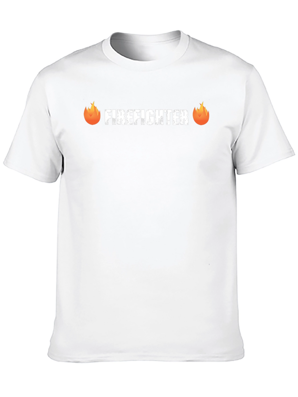 Firefighter Graphic Tee - Black Crew Neck Shirt