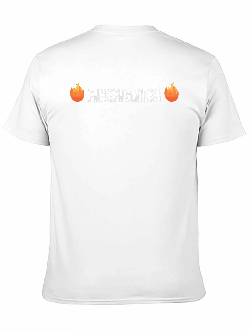 Firefighter Graphic Tee - Black Crew Neck Shirt