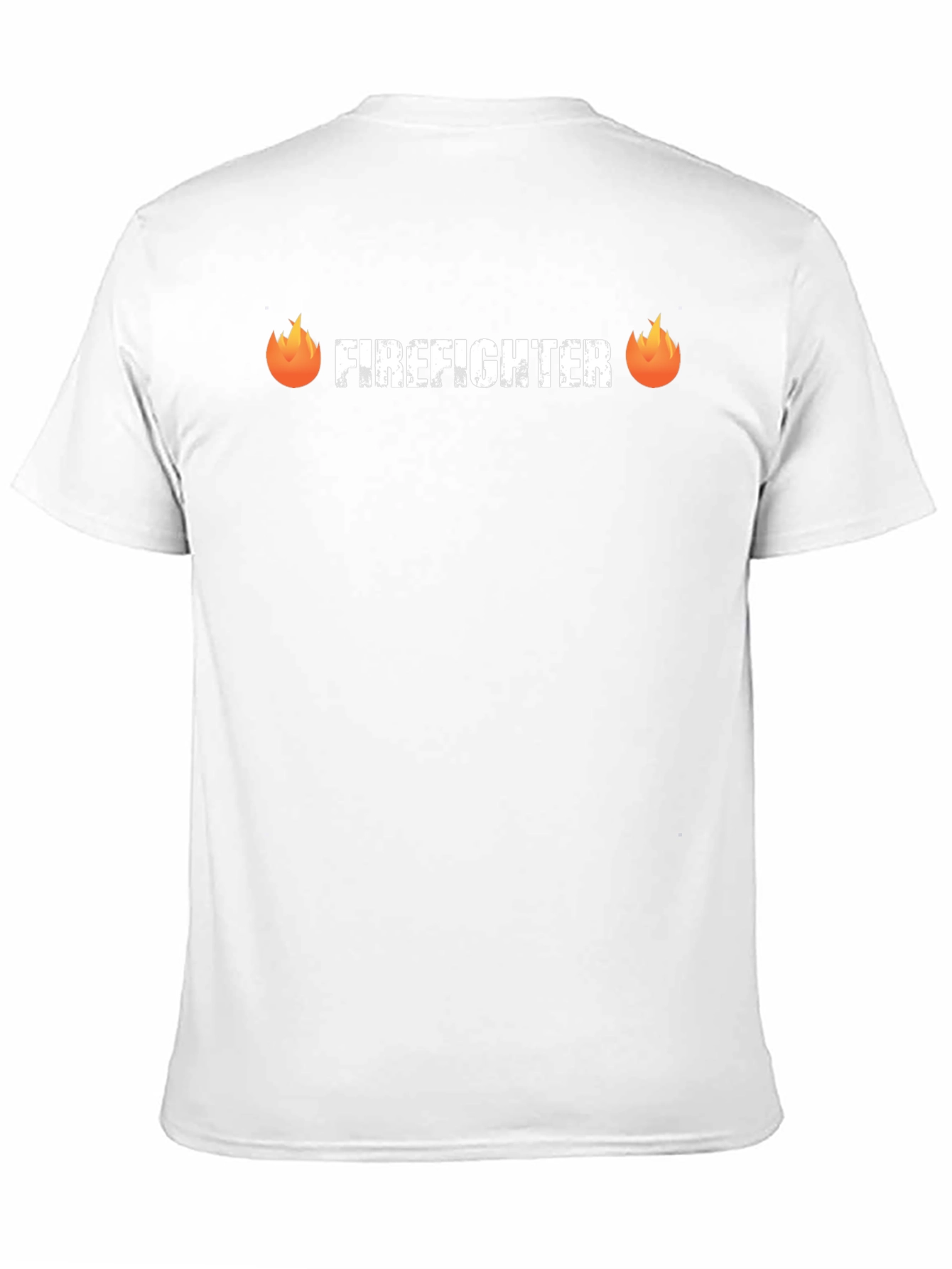 Firefighter Graphic Tee - Black Crew Neck Shirt