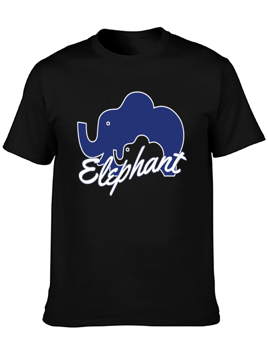 Elephant Graphic Black T-Shirt