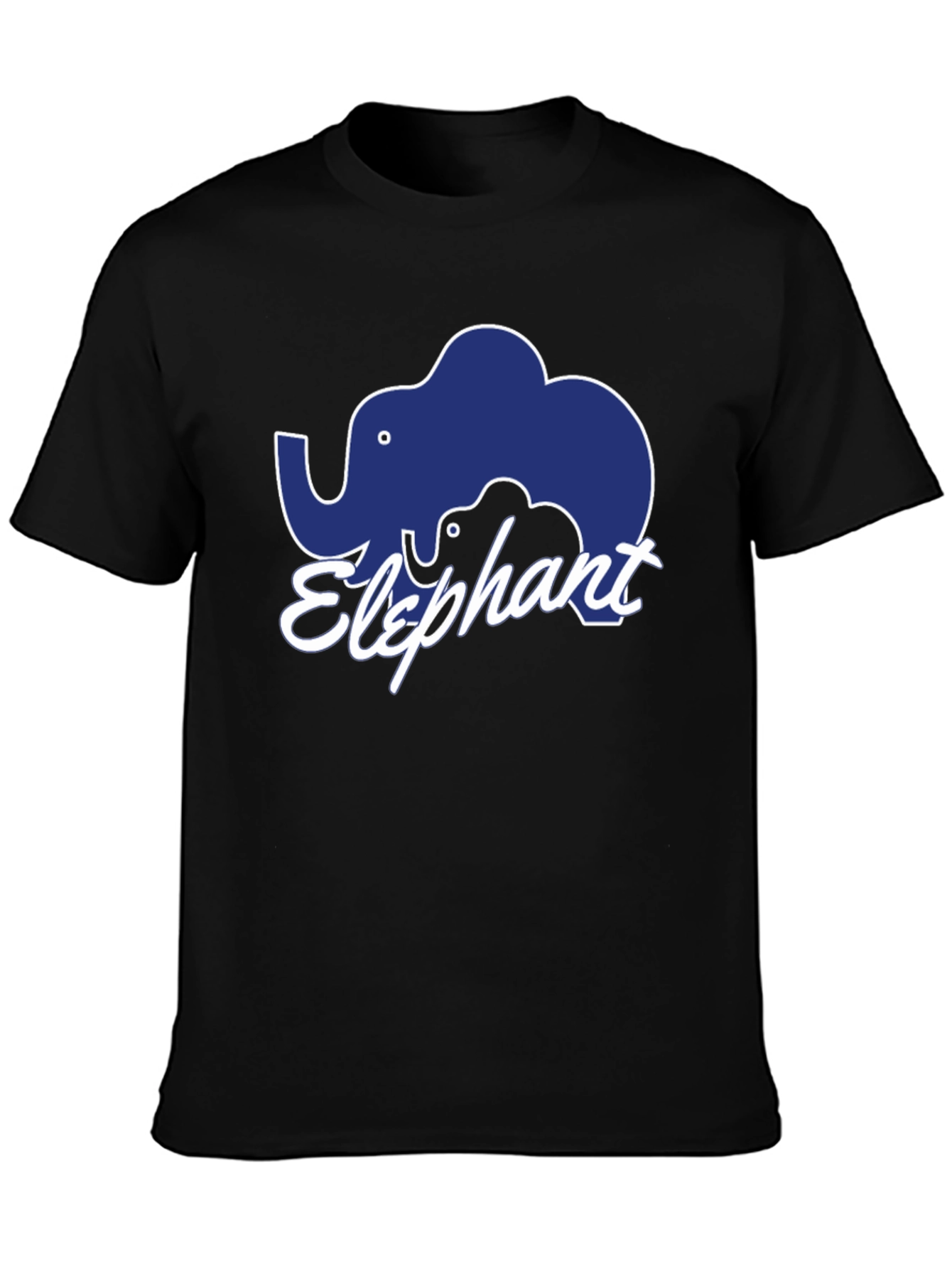 Elephant Graphic Black T-Shirt