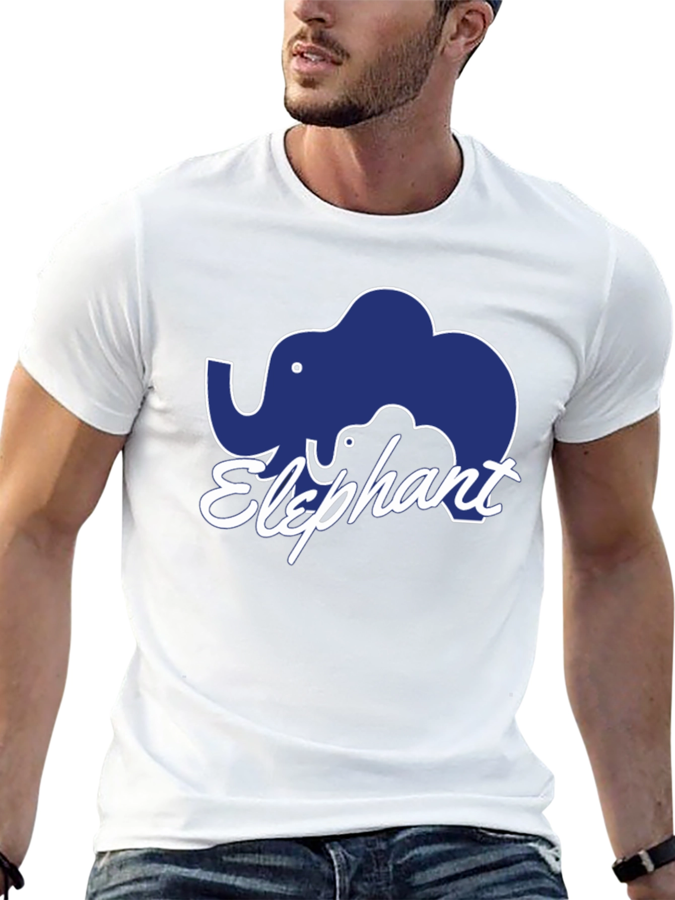 Elephant Graphic Black T-Shirt