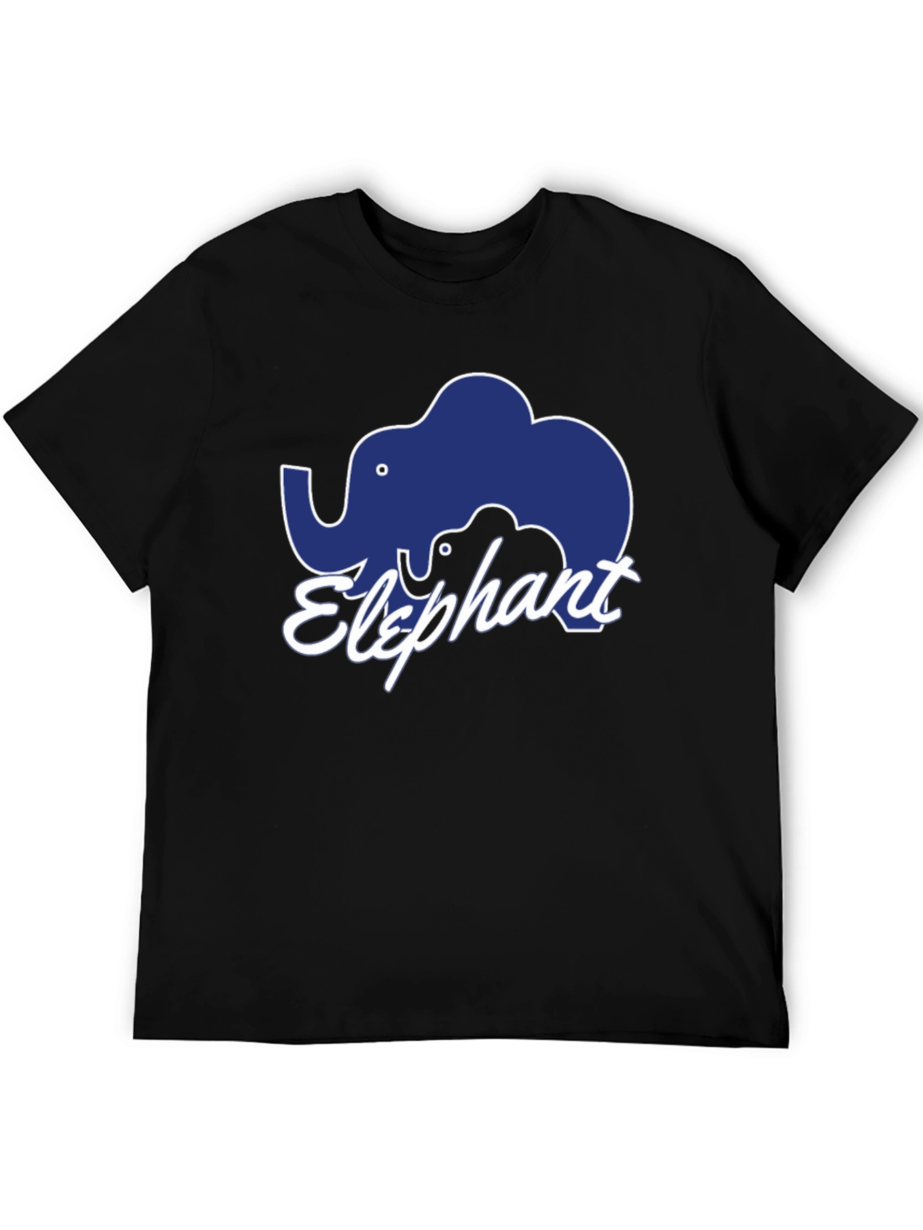 Elephant Graphic Black T-Shirt