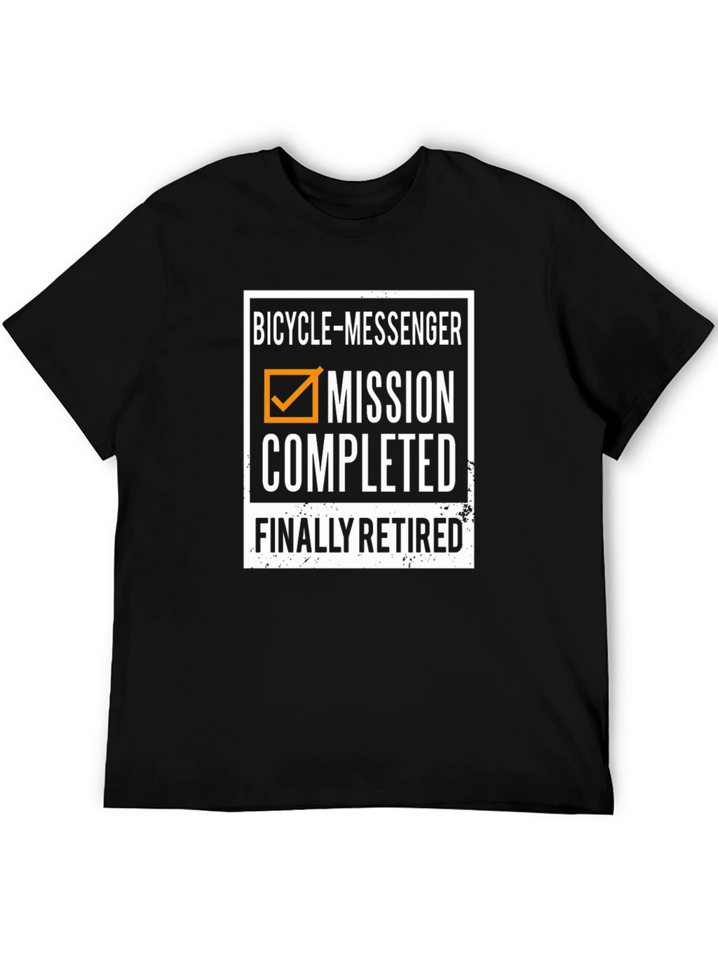 Bicycle Messenger Mission Completed Retired T-Shirt