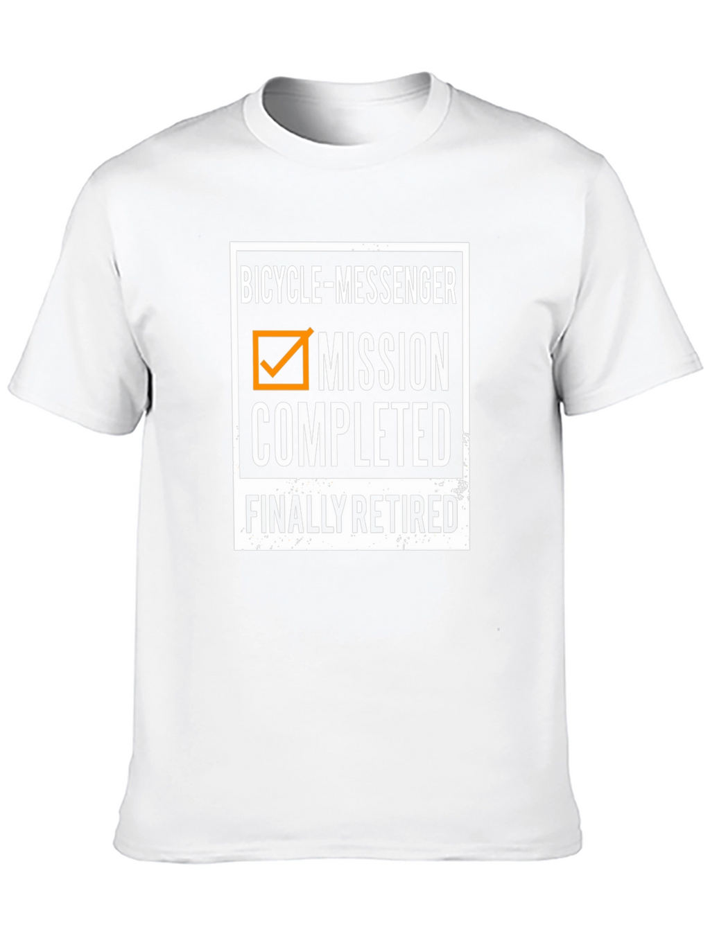 Bicycle Messenger Mission Completed Retired T-Shirt
