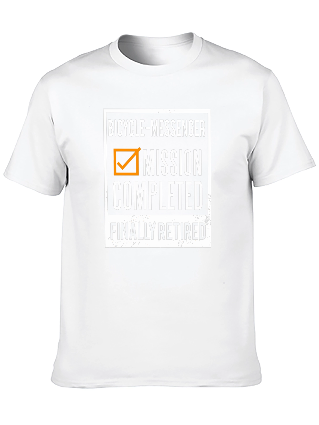 Bicycle Messenger Mission Completed Retired T-Shirt