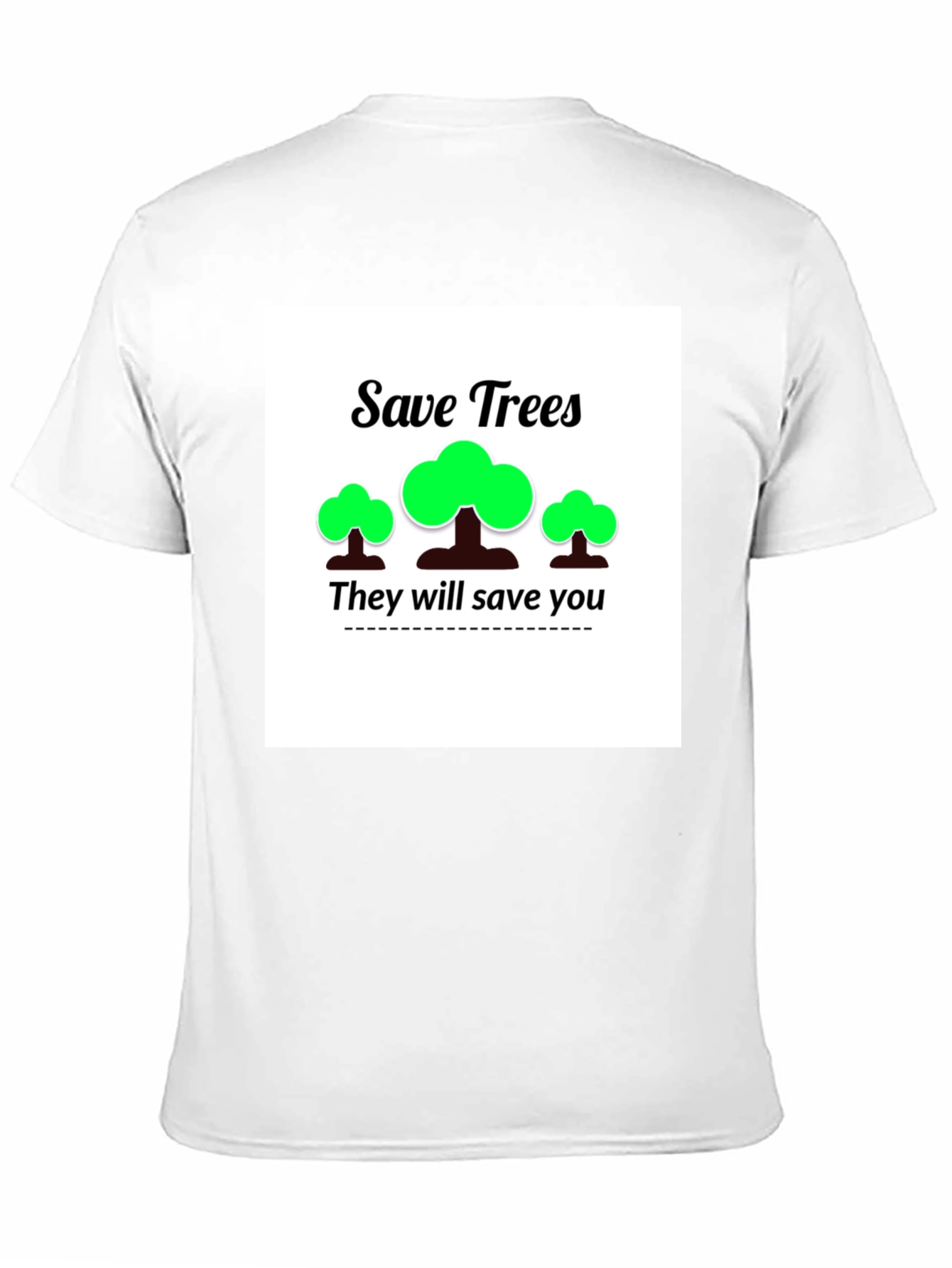Eco-Friendly Save Trees Graphic T-Shirt
