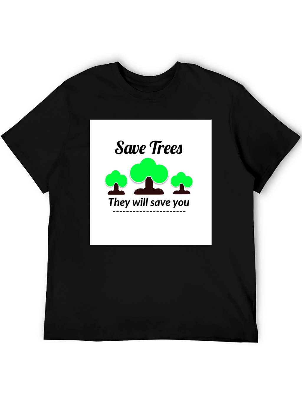 Eco-Friendly Save Trees Graphic T-Shirt
