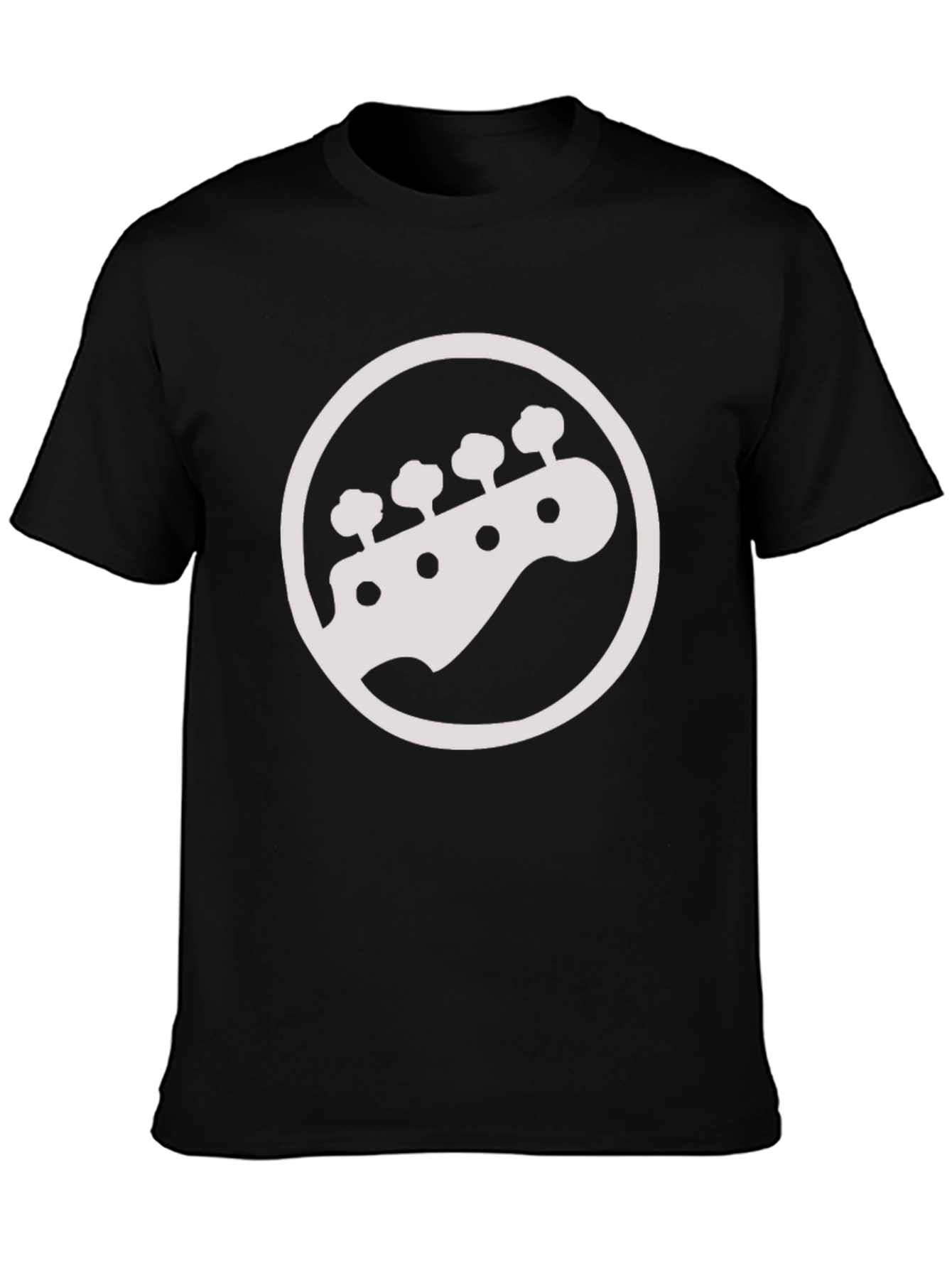 Bass Guitar Headstock T-Shirt - Music Lover Tee