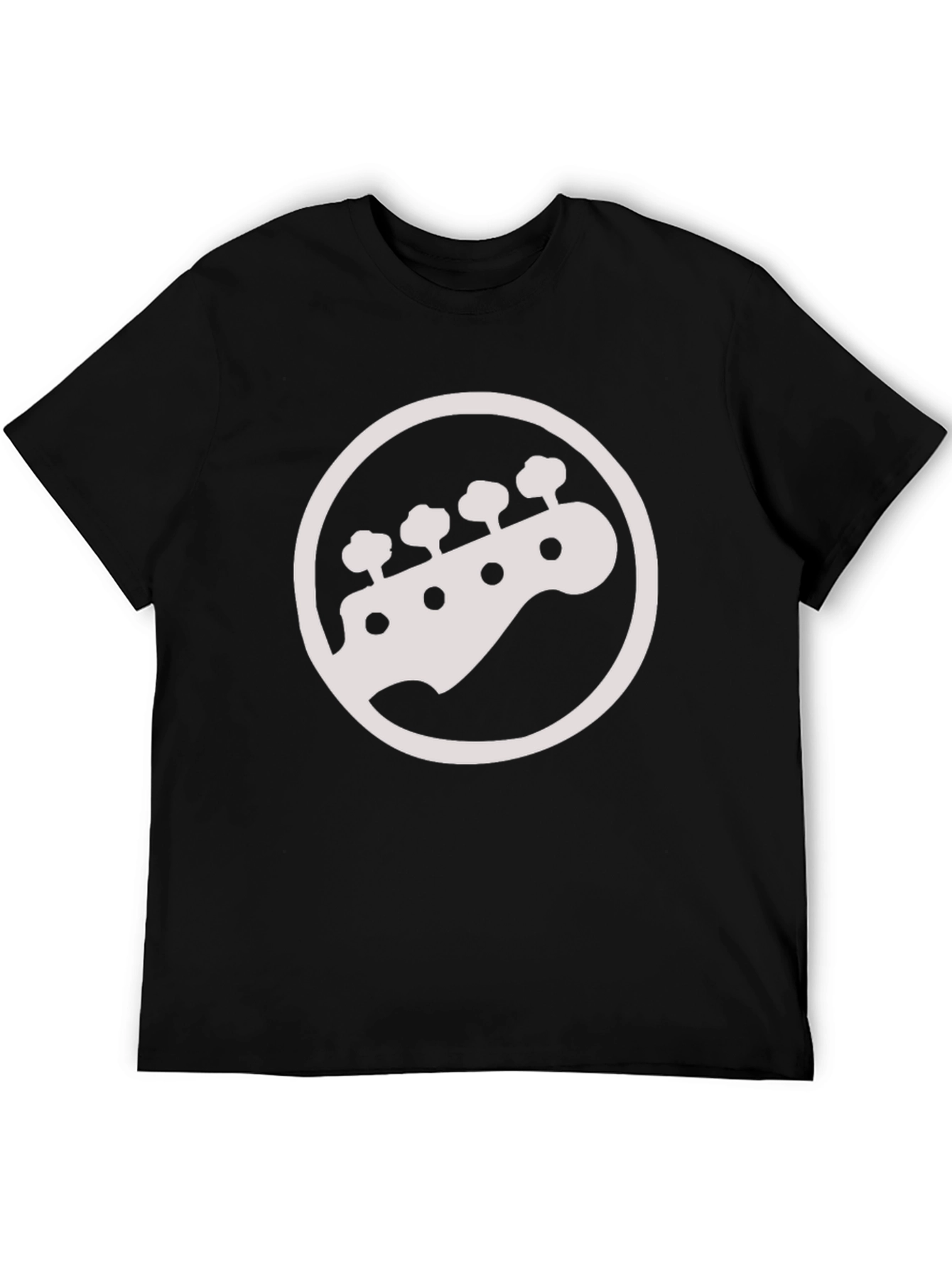 Bass Guitar Headstock T-Shirt - Music Lover Tee