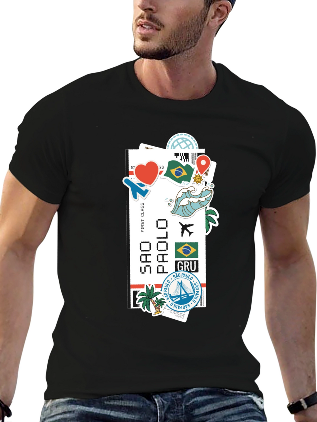 Sao Paulo Ticket Graphic T-Shirt