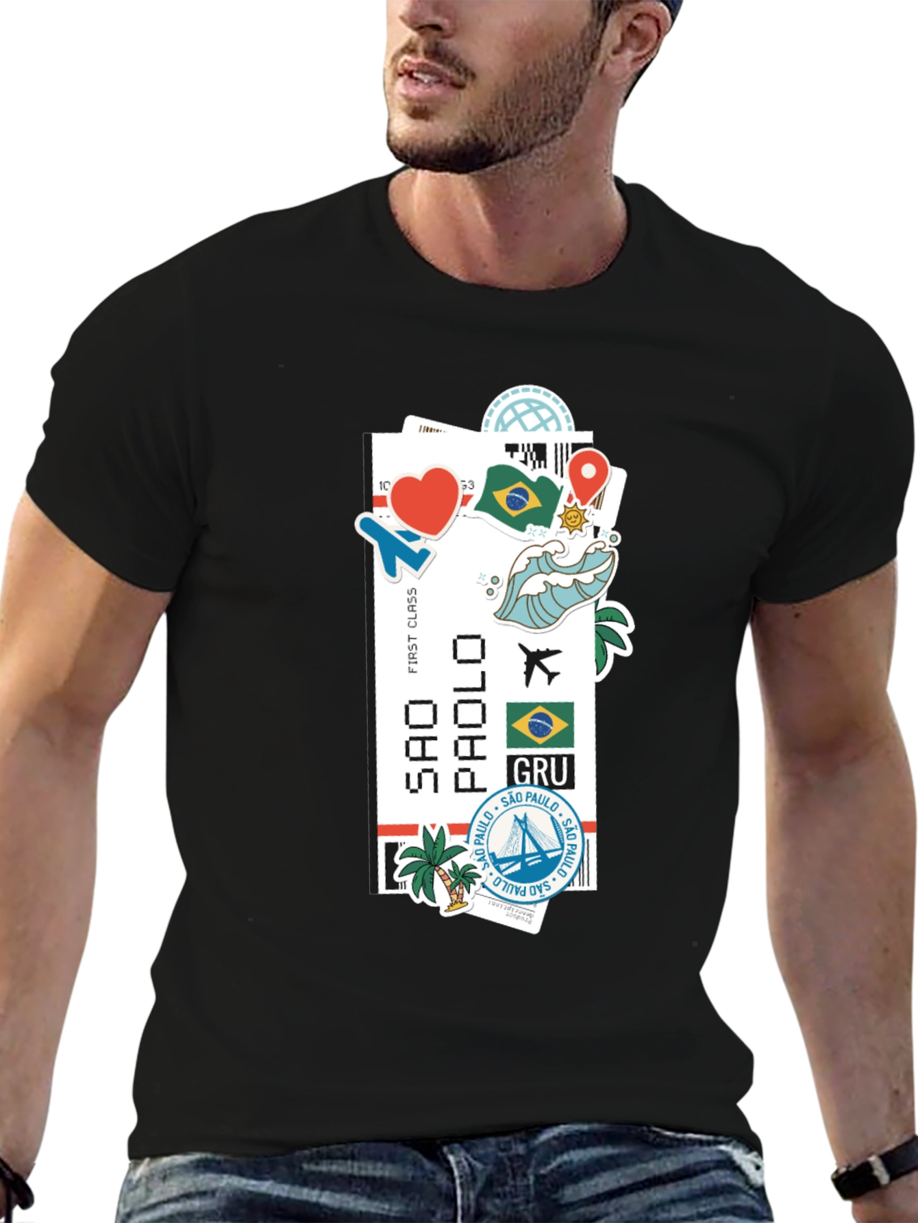 Sao Paulo Ticket Graphic T-Shirt