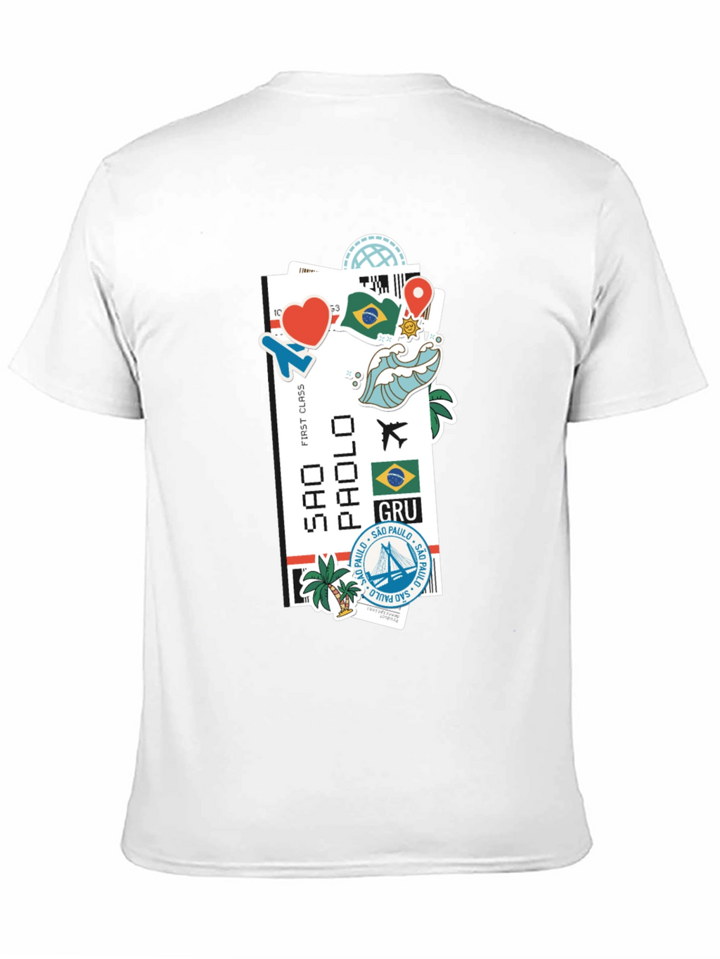 Sao Paulo Ticket Graphic T-Shirt