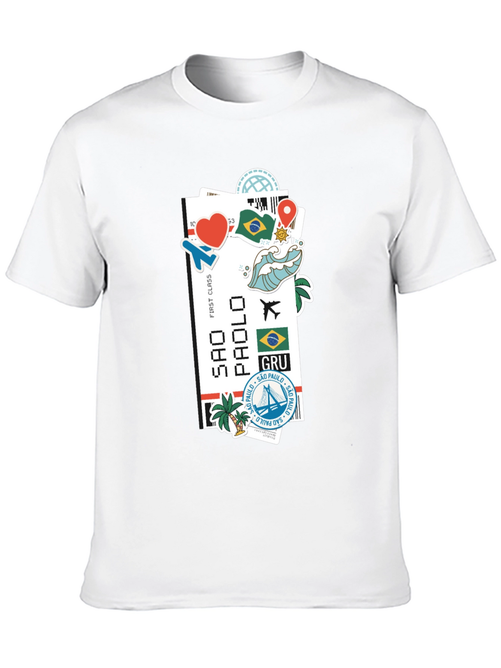 Sao Paulo Ticket Graphic T-Shirt