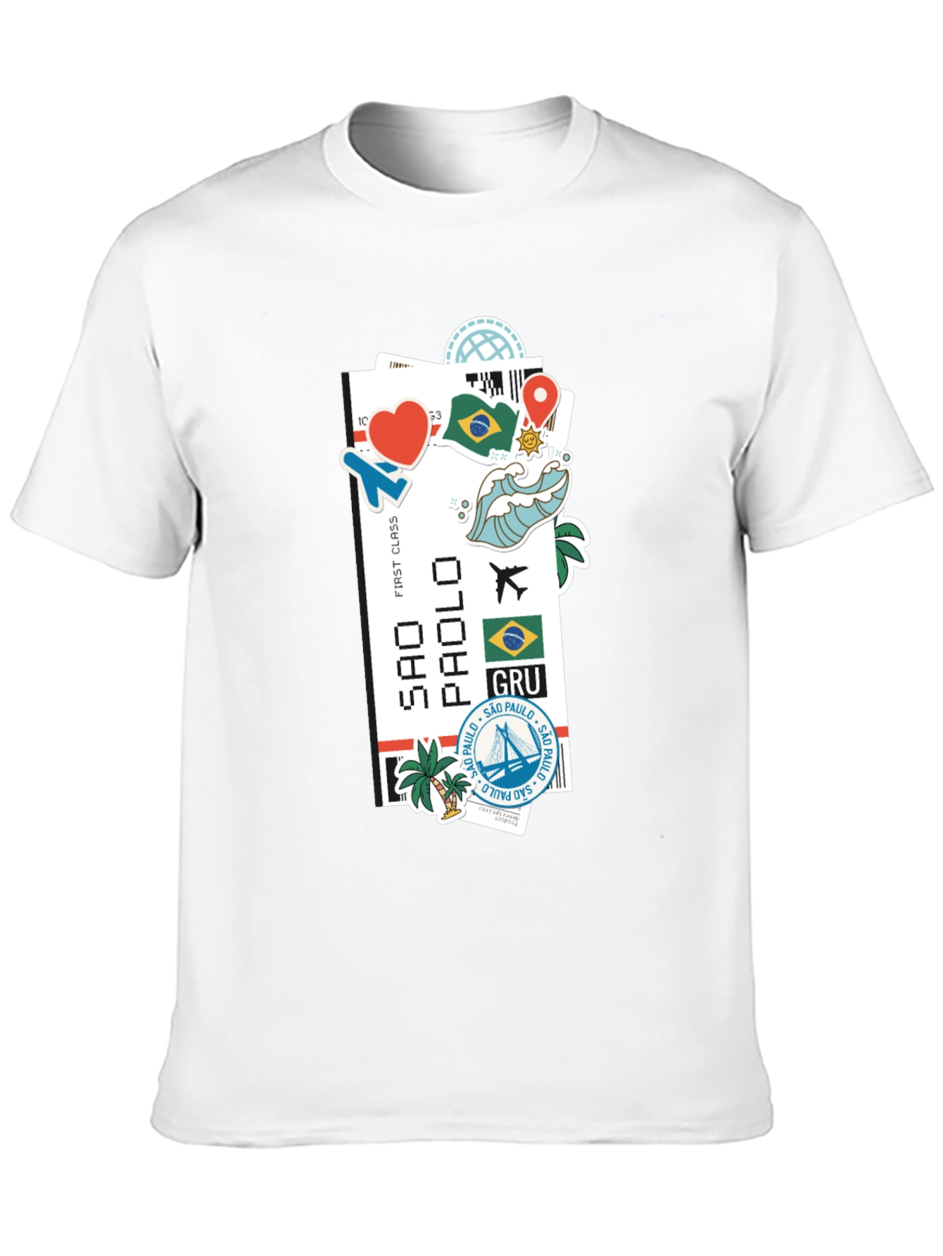 Sao Paulo Ticket Graphic T-Shirt