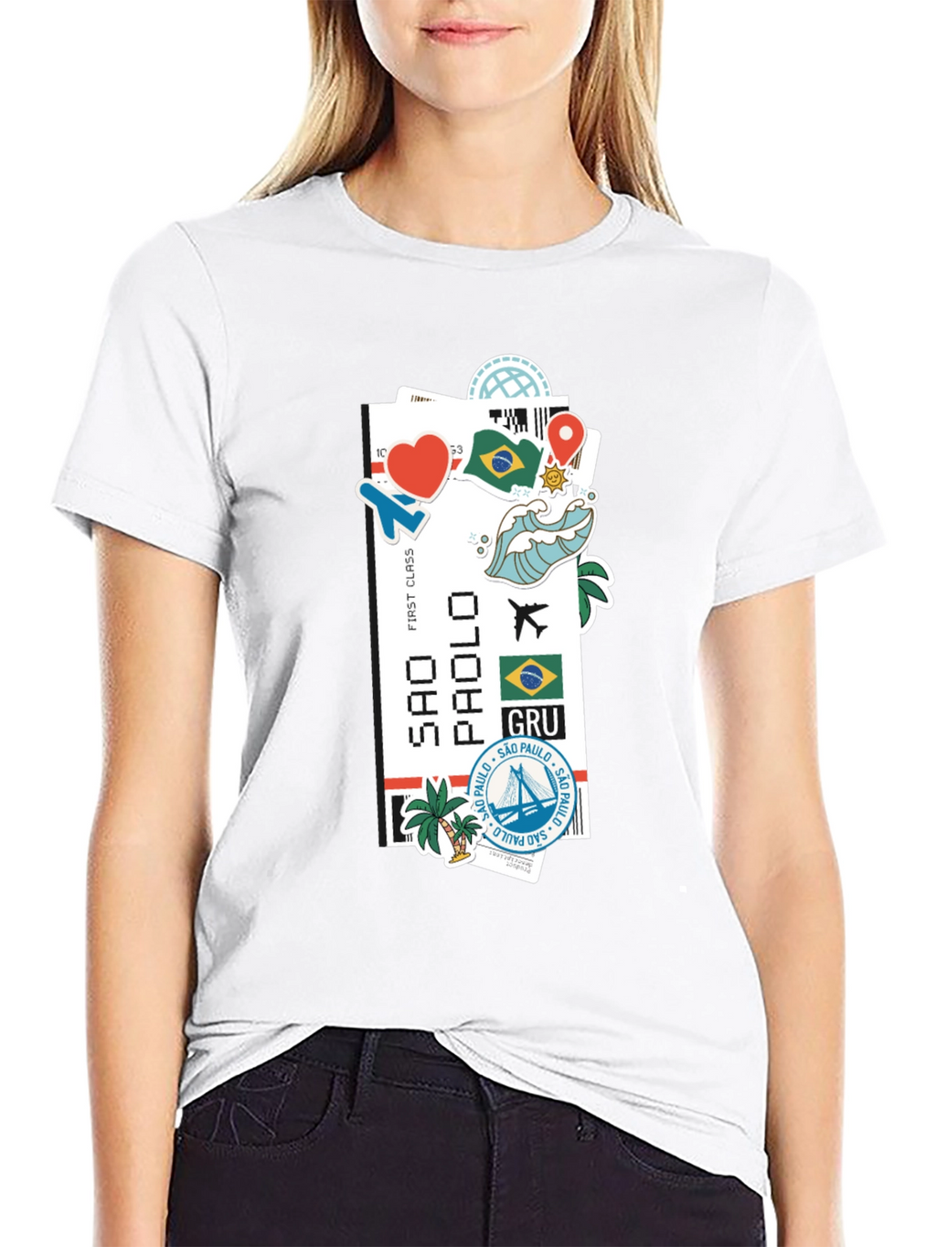 Sao Paulo Ticket Graphic T-Shirt