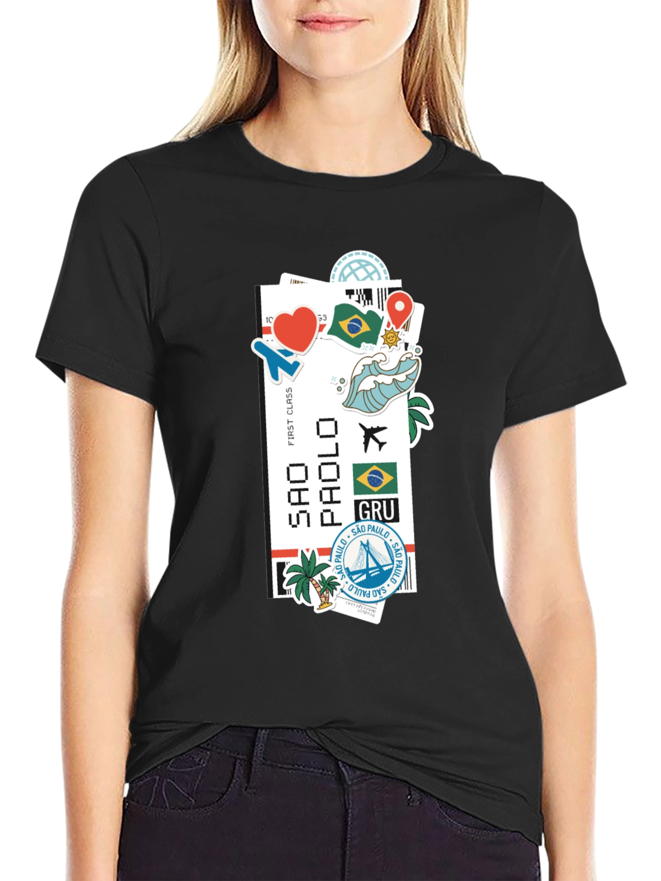Sao Paulo Ticket Graphic T-Shirt