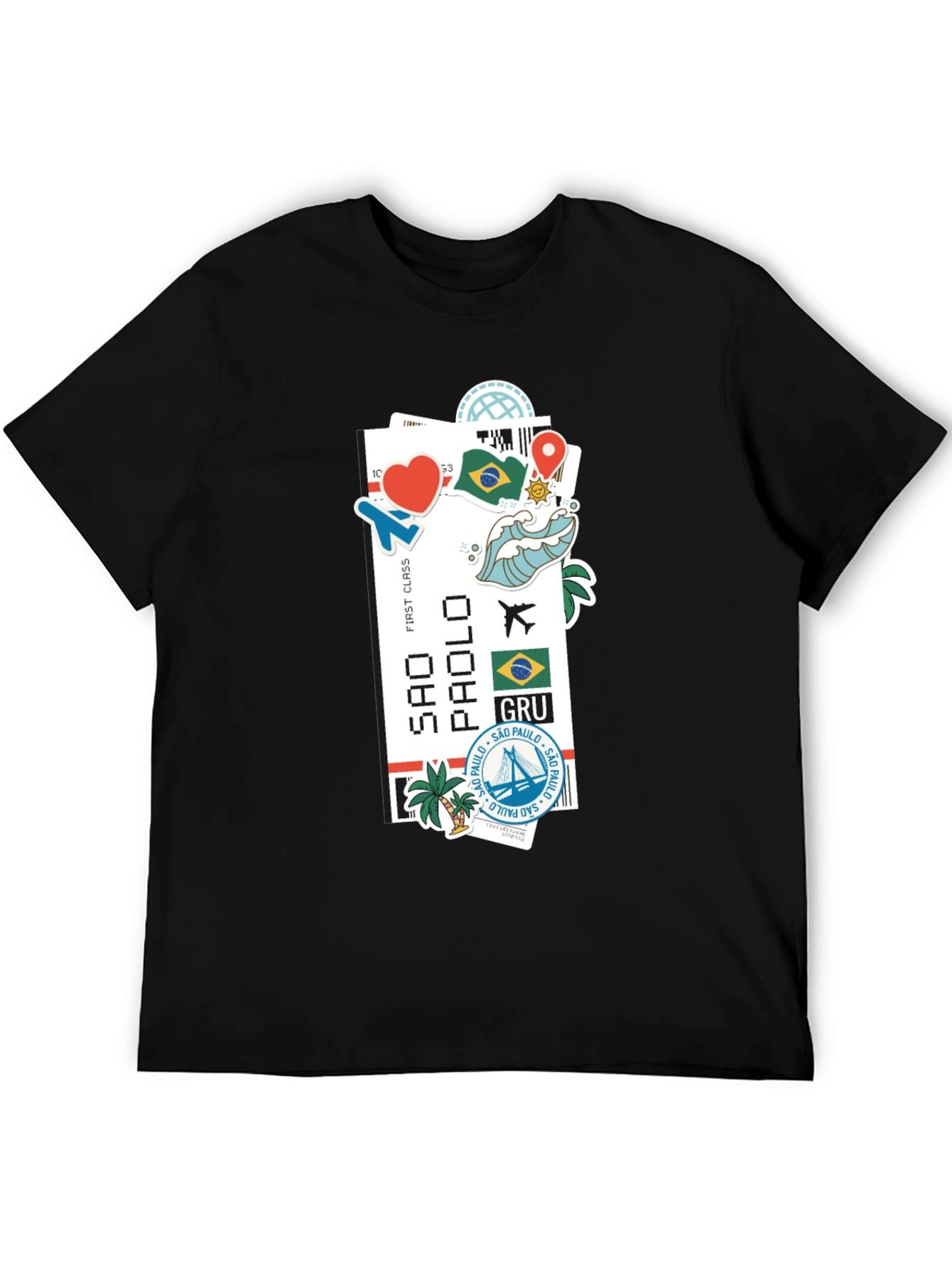 Sao Paulo Ticket Graphic T-Shirt