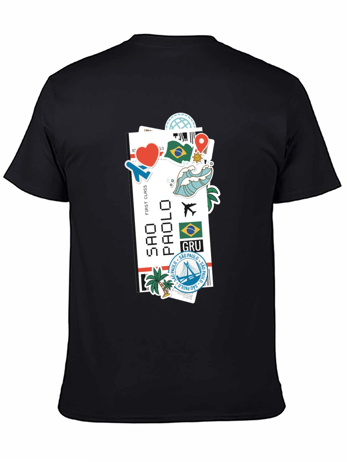 Sao Paulo Ticket Graphic T-Shirt
