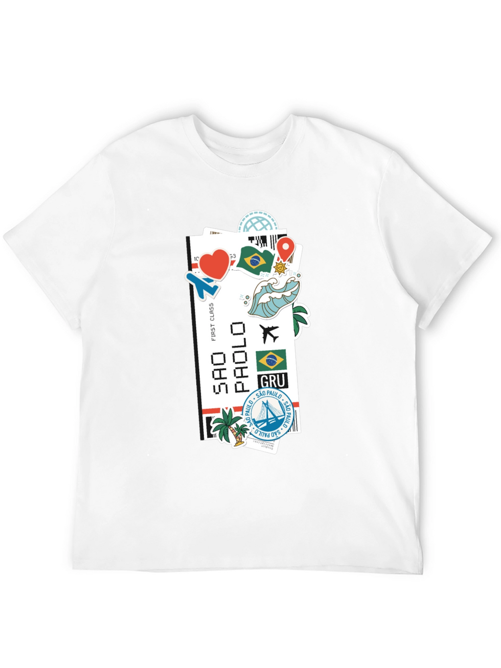 Sao Paulo Ticket Graphic T-Shirt