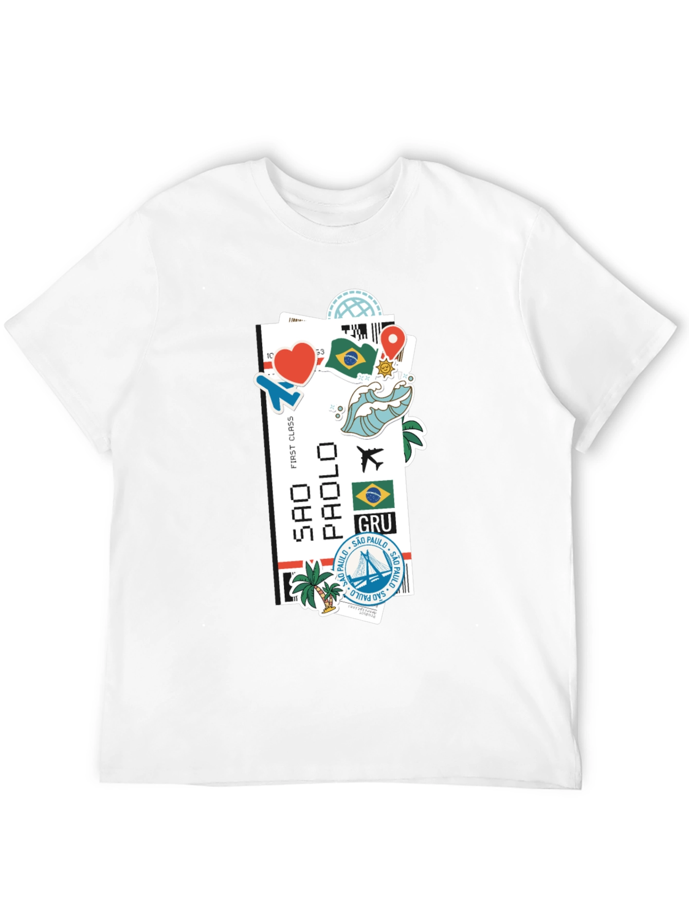 Sao Paulo Ticket Graphic T-Shirt