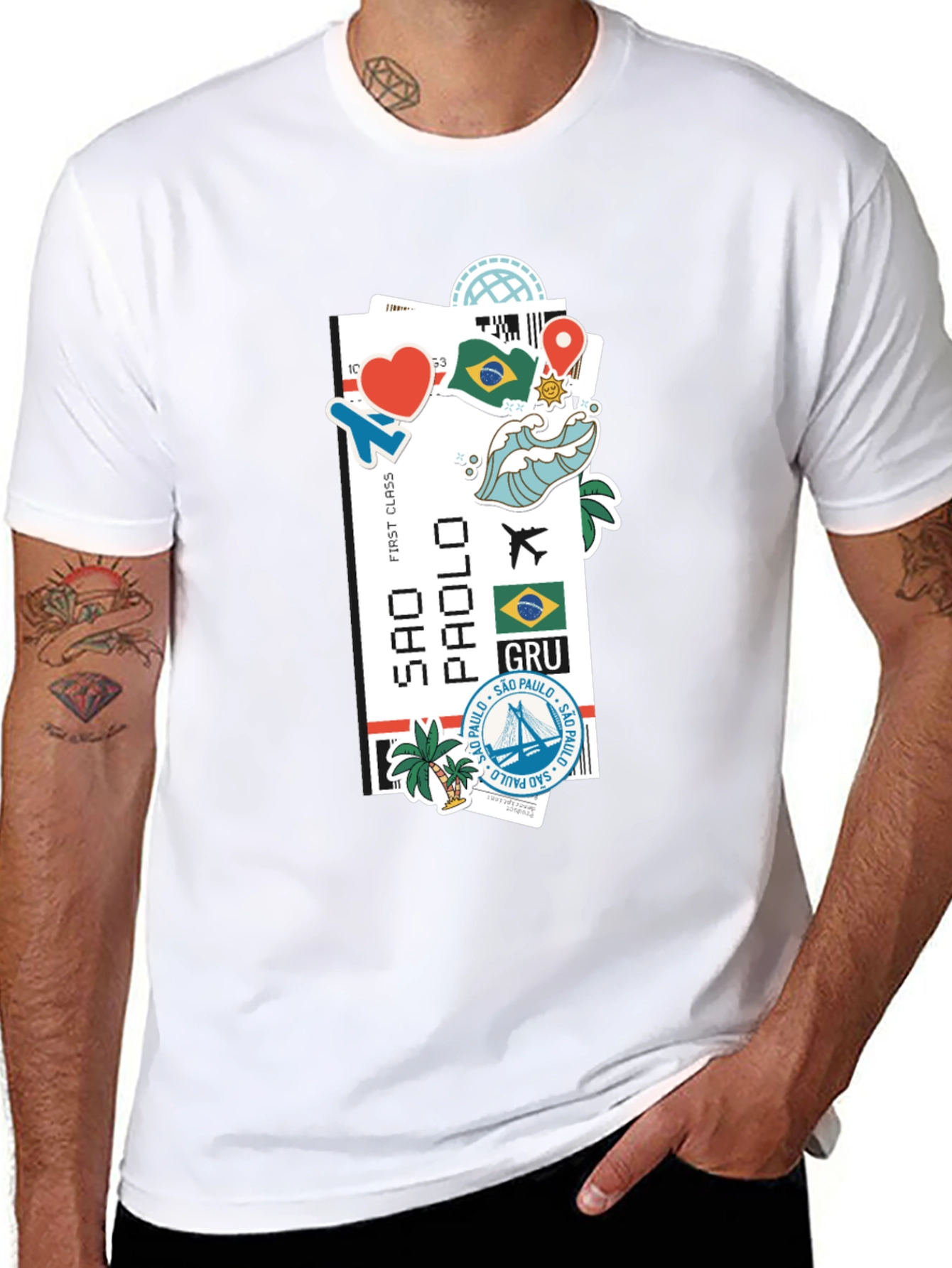 Sao Paulo Ticket Graphic T-Shirt