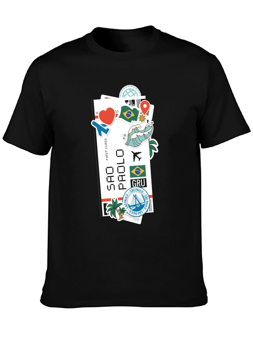 Sao Paulo Ticket Graphic T-Shirt