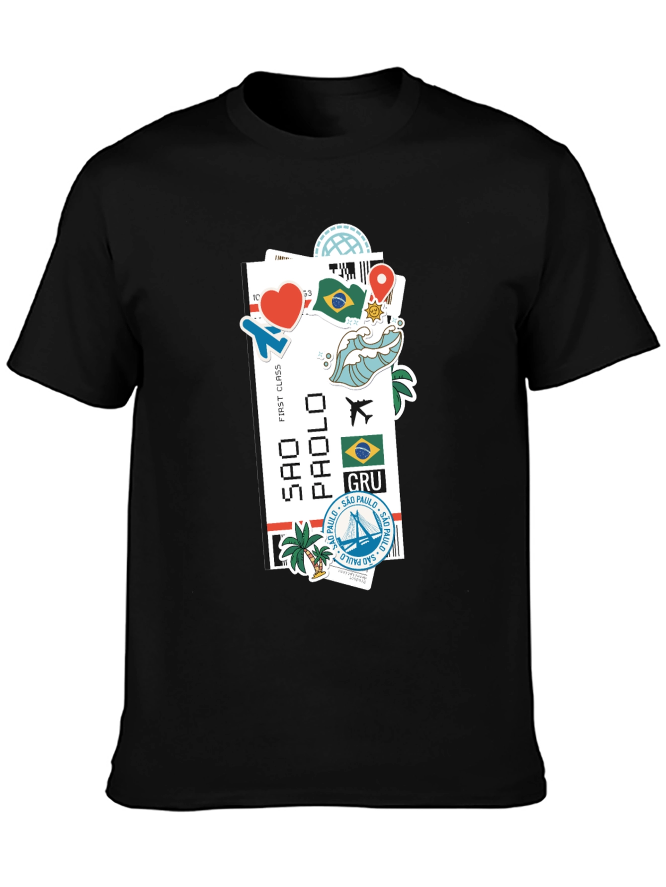 Sao Paulo Ticket Graphic T-Shirt