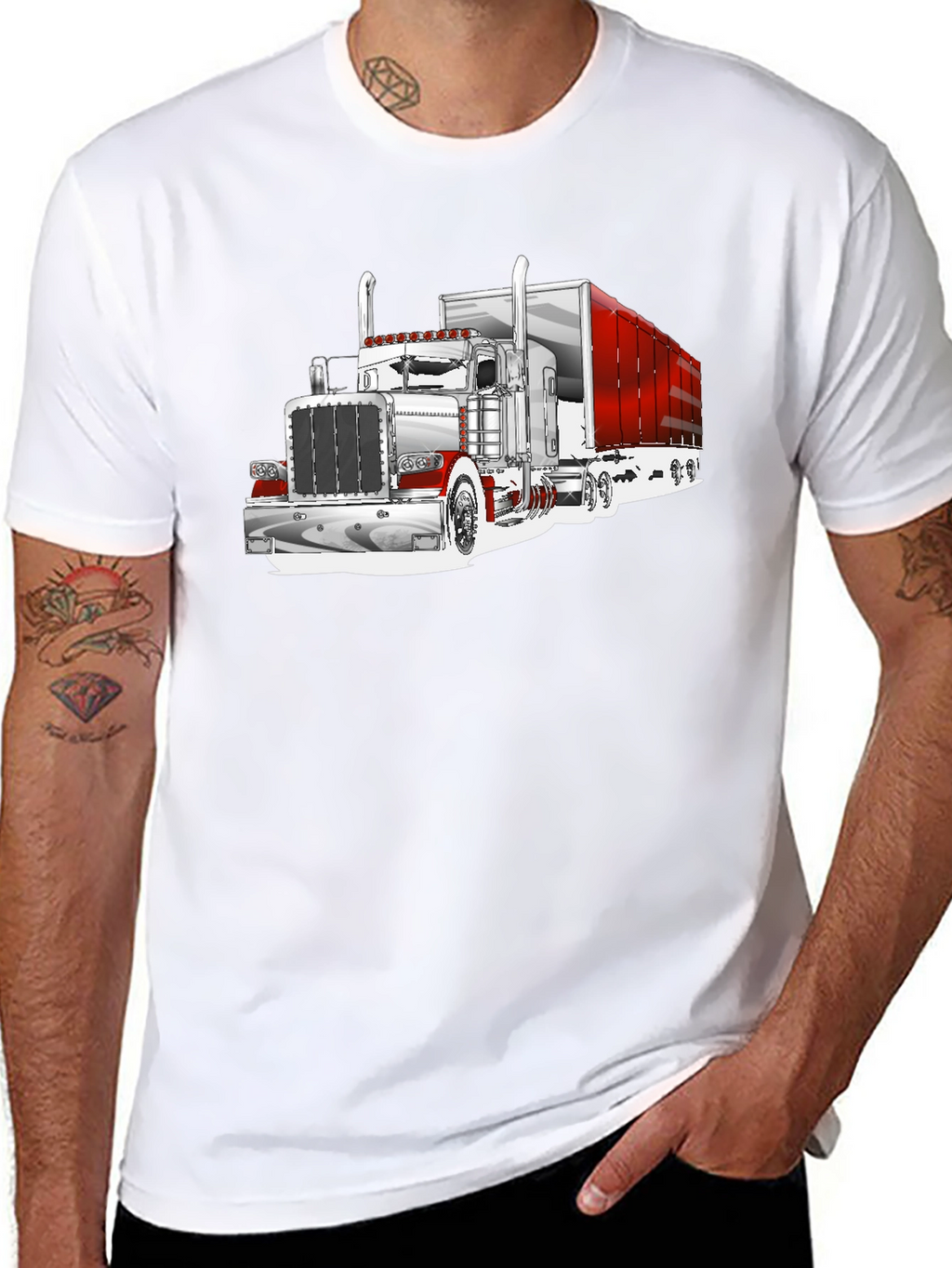 Truck Graphic T-Shirt - Black