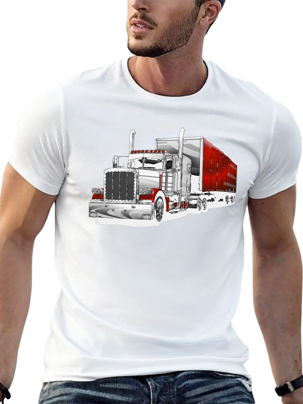 Truck Graphic T-Shirt - Black