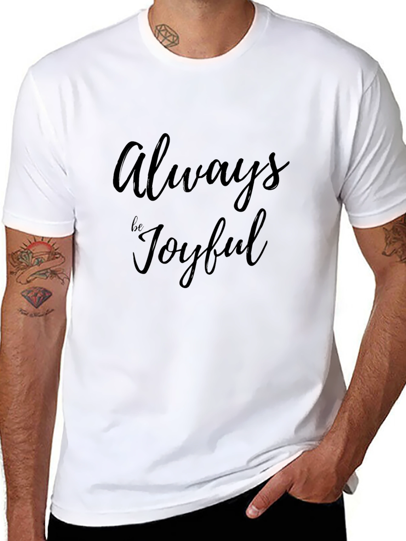 Always Be Joyful Black T-Shirt