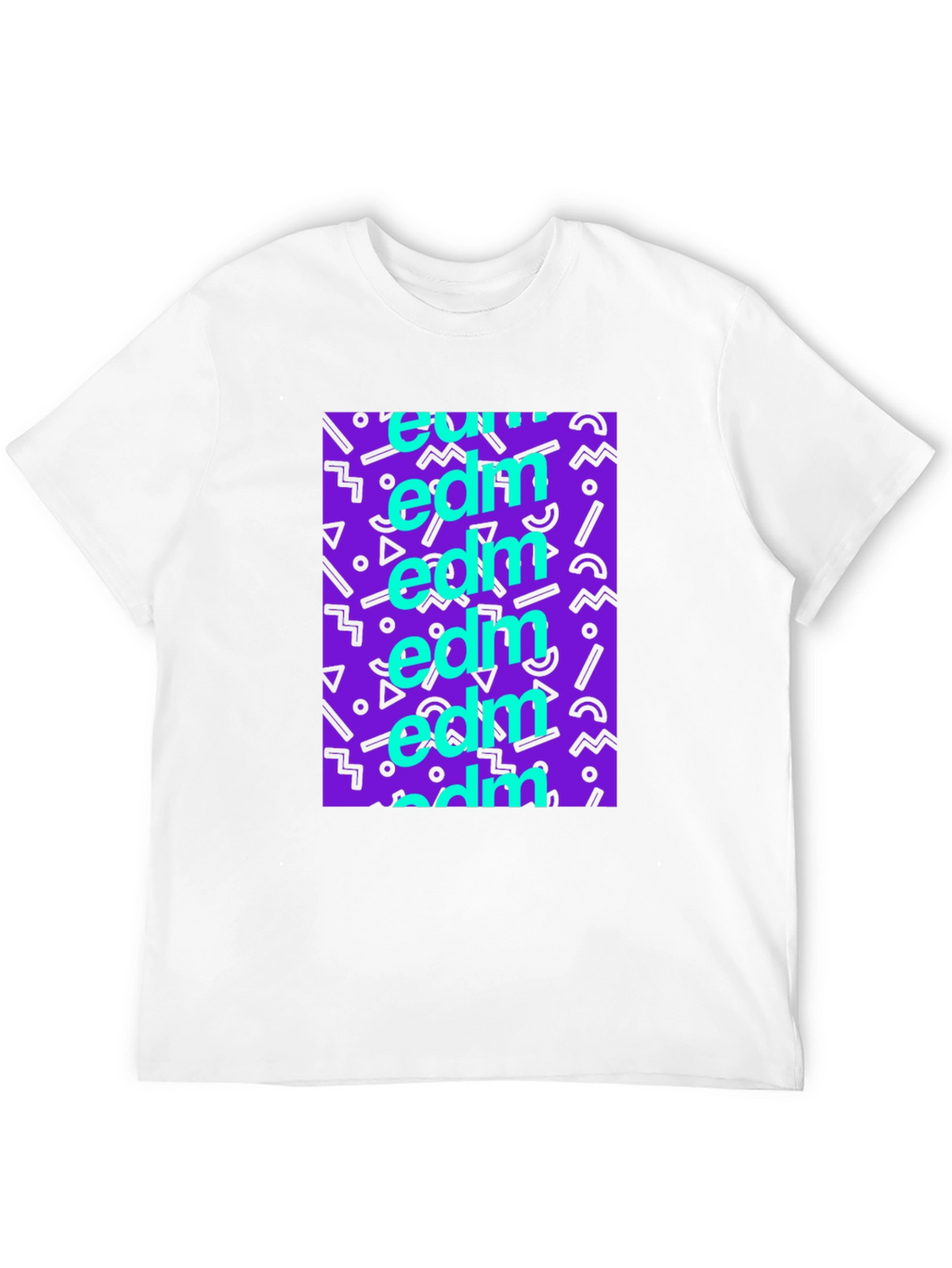 EDM Pattern Black T-Shirt