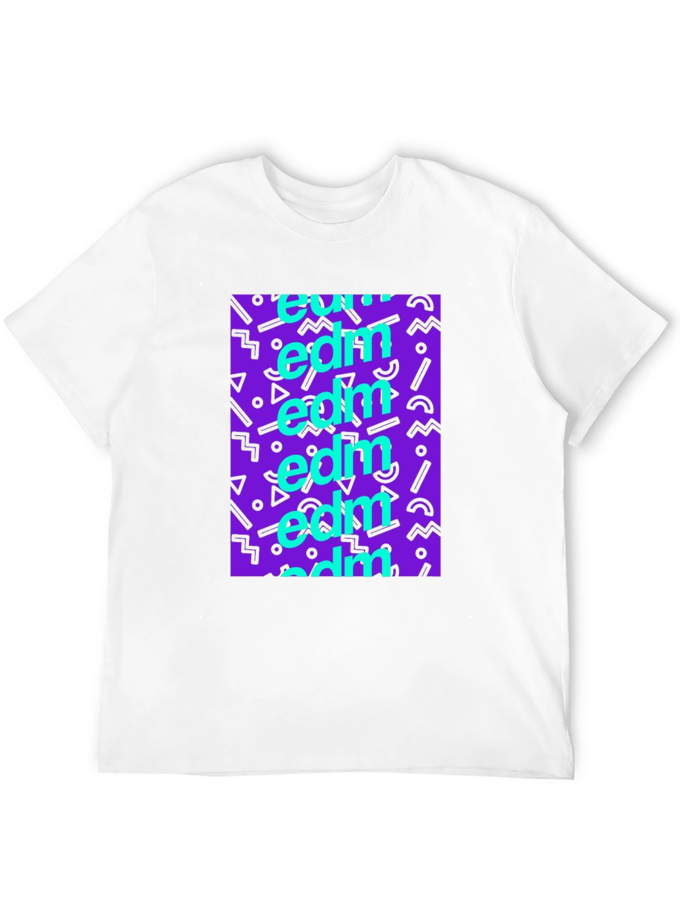 EDM Pattern Black T-Shirt