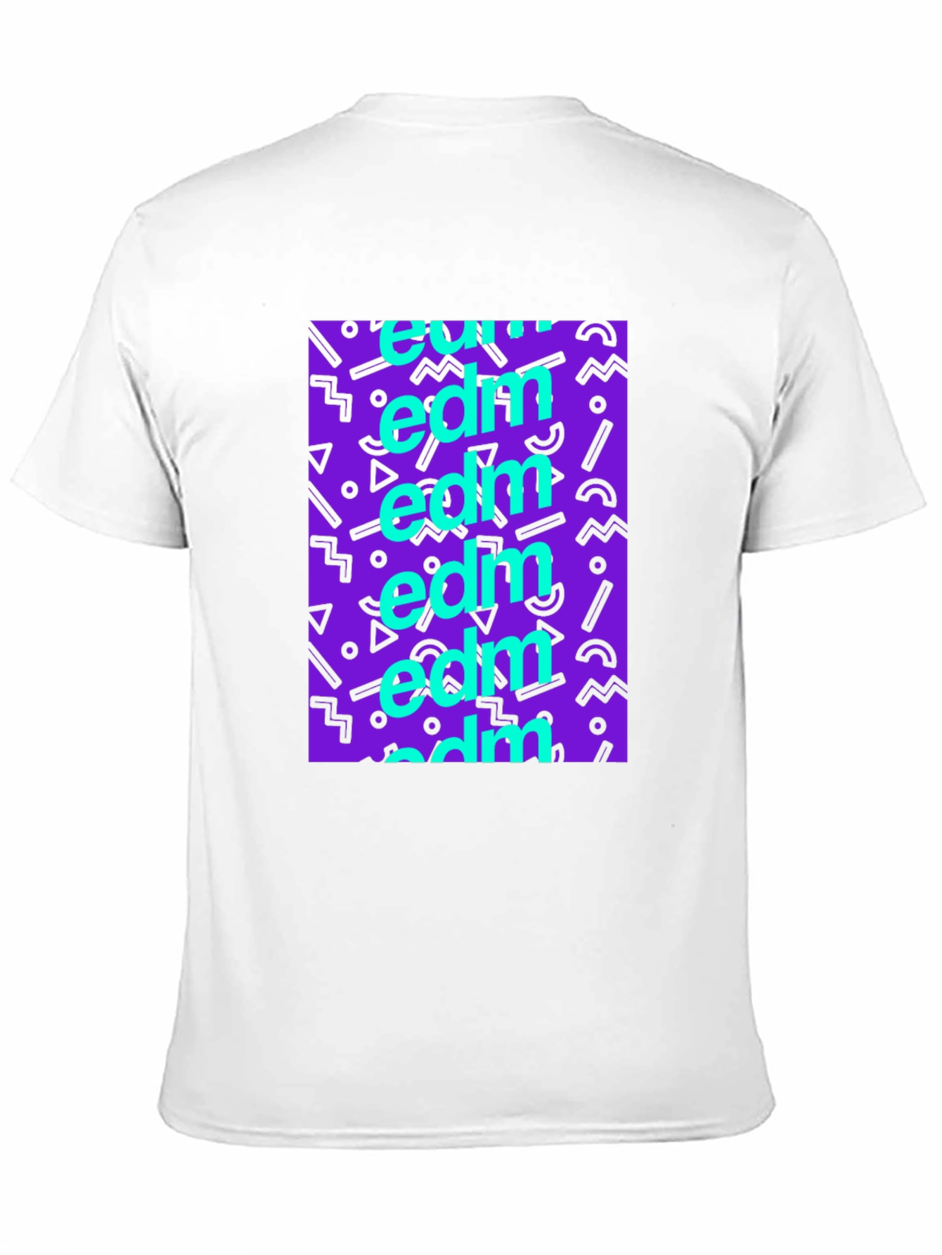 EDM Pattern Black T-Shirt