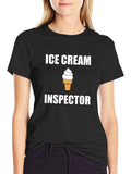 Ice Cream Inspector T-Shirt - Funny Foodie Tee