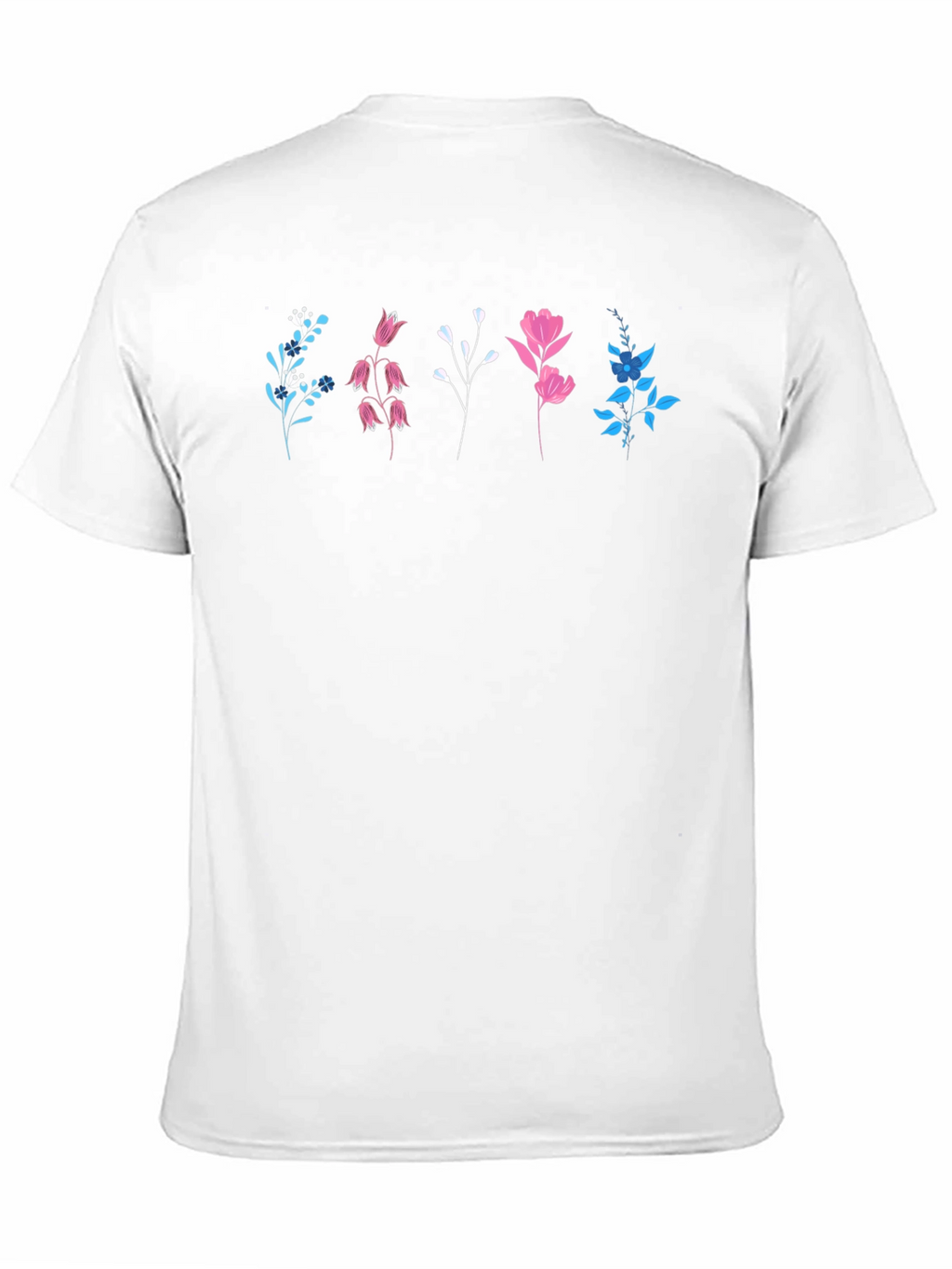 Floral Print Black T-Shirt - Casual Style