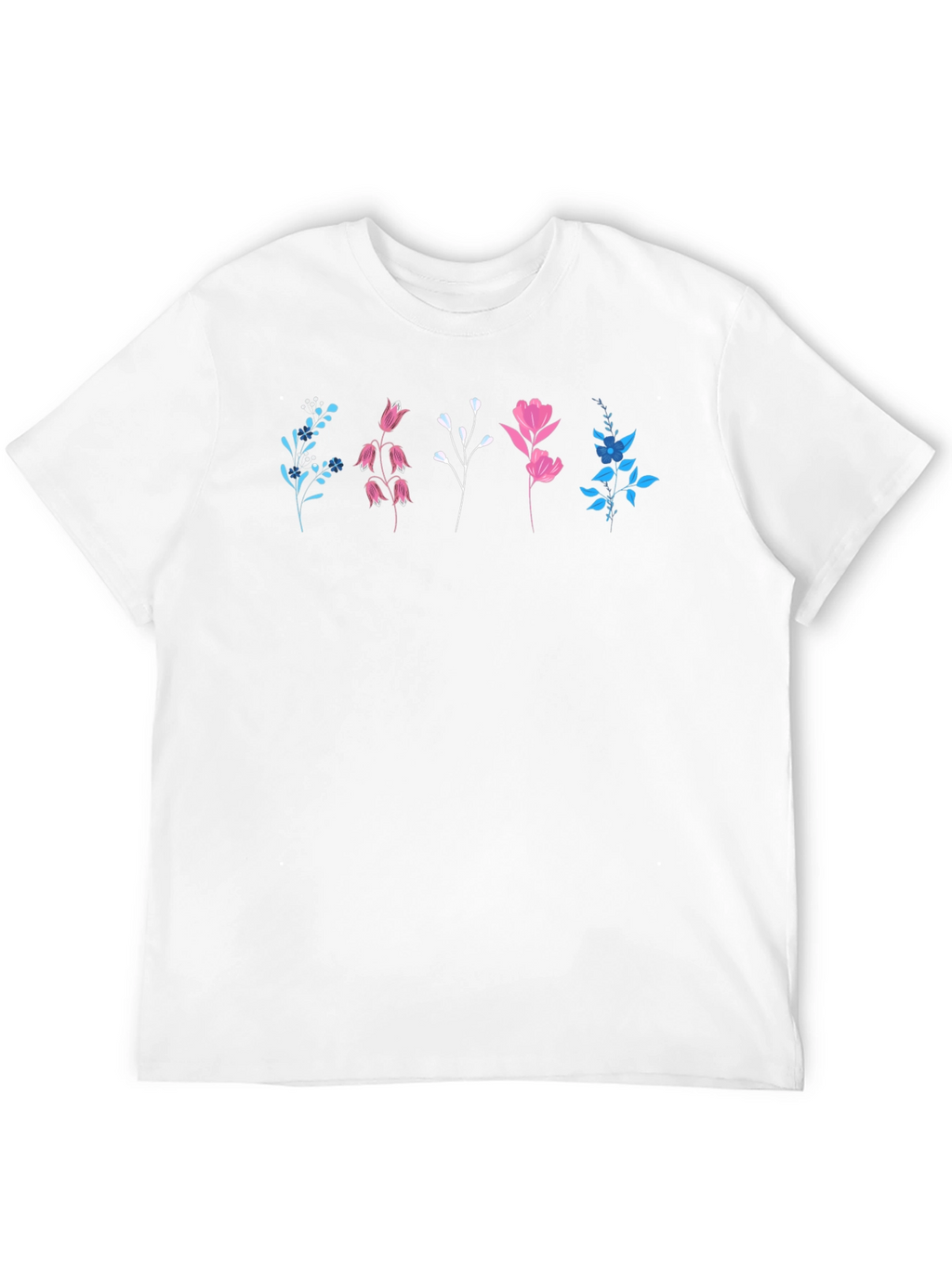 Floral Print Black T-Shirt - Casual Style