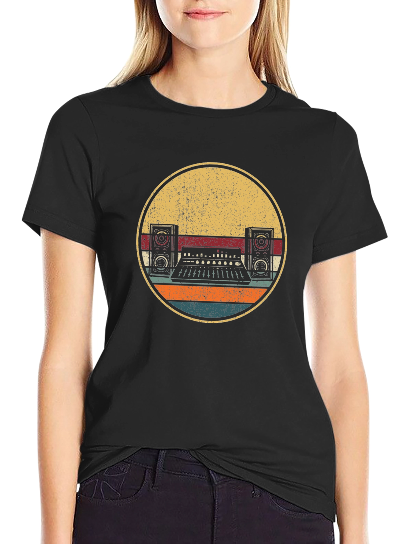 Retro Music Mixer T-Shirt - Vintage Studio Tee